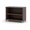 Bestar® Bookcase, 2 Shelf - Bark Grey - Pro-Linea Series