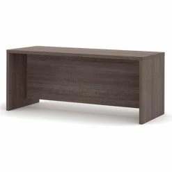 Bestar® Executive Desk - 71" - Bark Grey - Pro-Linea Series