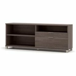 Bestar® Credenza w/ Drawers - 71" - Bark Grey - Pro-Linea Series