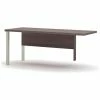 Bestar® Return Table with Metal Legs - 71" - Bark Grey - Pro-Linea Series