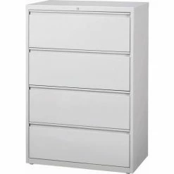 Hirsh Industries® HL10000 Series® Lateral File 36" Wide 4-Drawer - Light Gray
