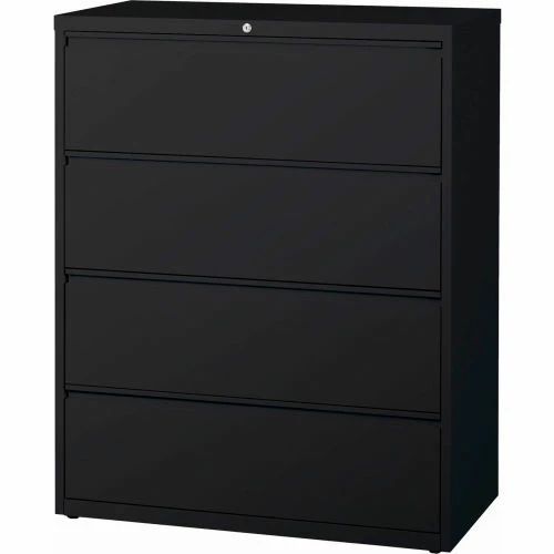 Hirsh Industries® HL10000 Series® Lateral File 42" Wide 4-Drawer - Black 1 Hirsh Industries® HL10000 Series® Lateral File 42" Wide 4-Drawer - Black
