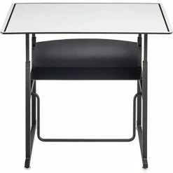 Safco® AlphaBetter Height-Adjustable Desk, Premium or Dry Erase Top, 36 x 24", Dry Erase