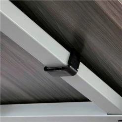 Safco® Aberdeen Table Desk w/Straight Top, 30"D x 72"W, Gray Steel -Outlet Desks & Workstations Store 16182 ABTDS72LGS FrontBracket