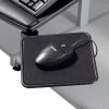 Global Industrial™ Mouse Tray, 8"W x 8"D, 360° Rotation, Black, 1/Pack