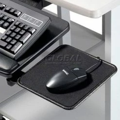 Global Industrial™ Mouse Tray, 8"W x 8"D, 360° Rotation, Black, 1/Pack -Outlet Desks & Workstations Store 190289 11
