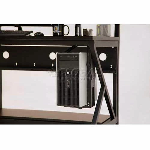 Kendall Howard Adjustable CPU Holder, 60 lb. Weight Capacity, Black 5 Kendall Howard Adjustable CPU Holder, 60 lb. Weight Capacity, Black - Image 5