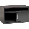 Hirsh Industries® Low Credenza with Sliding Door - 36"W - Charcoal