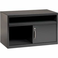 Hirsh Industries® Low Credenza with Sliding Door - 36"W - Charcoal