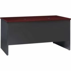 Hirsh Industries® Modular Steel Desk - Double Pedestal - 60 x 30 - Charcoal/Mahogany 6 Hirsh Industries® Modular Steel Desk - Double Pedestal - 60 x 30 - Charcoal/Mahogany -Outlet Desks & Workstations Store 20534 B2248093 DoublePed Charcoal3