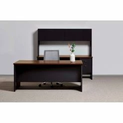 Hirsh Industries® Modular Steel Credenza - Single Right Pedestal - 72 x 24 - Charcoal/Mahogany 11 Hirsh Industries® Modular Steel Credenza - Single Right Pedestal - 72 x 24 - Charcoal/Mahogany -Outlet Desks & Workstations Store 20542 20554 20560 20566