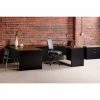 Hirsh Industries® Modular Steel Desk Bridge - 48 x 24 - Black/Walnut