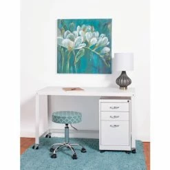 Hirsh Industries® Steel Industrial 48" Mobile Desk in White