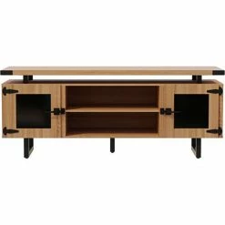 Safco® Mirella Low Wall Cabinet Glass Doors, 20"D x 72"W x 29-1/2"H, Sand Dune