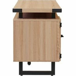 Safco® Mirella Low Wall Cabinet Glass Doors, 20"D x 72"W x 29-1/2"H, Sand Dune -Outlet Desks & Workstations Store 22180 MRLWCGDSDD Side