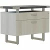 Safco® Mirella Lateral File, 20"D x 36"W x 29-1/2"H, Stone Gray