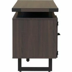 Safco® Mirella Low Wall Cabinet Glass Doors, 20"D x 72"W x 29-1/2"H, Southern Tobacco -Outlet Desks & Workstations Store 22204 MRLWCGDSTO Side