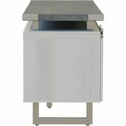 Safco® Mirella Low Wall Cabinet Wood Doors, 20"D x 72"W x 29-1/2"H, Stone Gray -Outlet Desks & Workstations Store 22223 MRLWCWDSGY Side