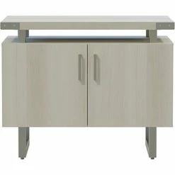 Safco® Mirella Storage Cabinet, 20"D x 36"W x 29-1/2"H, White Ash