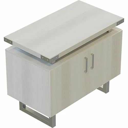 Safco® Mirella Storage Cabinet, 20"D x 36"W x 29-1/2"H, White Ash 4 Safco® Mirella Storage Cabinet, 20"D x 36"W x 29-1/2"H, White Ash - Image 4