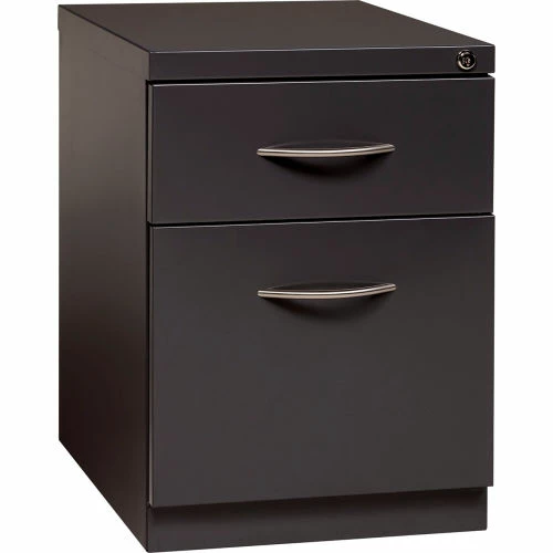 Interion By Global Industrial Interion® 2 Drawer Box/File Pedestal - 21-3/4"H - Charcoal 2 Interion By Global Industrial Interion® 2 Drawer Box/File Pedestal - 21-3/4"H - Charcoal - Image 2