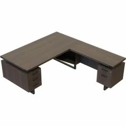 Safco® Mirella L-Shaped Configuration Desk, BBB/BF, 78"D x 72"W x 29-1/2"H, Southern Tobacco 9 Safco® Mirella L-Shaped Configuration Desk, BBB/BF, 78"D x 72"W x 29-1/2"H, Southern Tobacco -Outlet Desks & Workstations Store 22722 MRLSBF7236STO Top