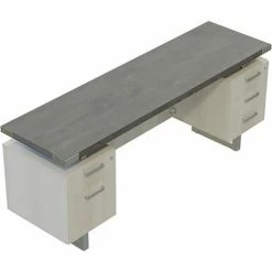 Safco® Mirella Free Standing Credenza, BBB/BF, 20"L x 72"W x 29-1/2"H, Stone Gray 9 Safco® Mirella Free Standing Credenza, BBB/BF, 20"L x 72"W x 29-1/2"H, Stone Gray -Outlet Desks & Workstations Store 23072 MRCBF7220SGY Top