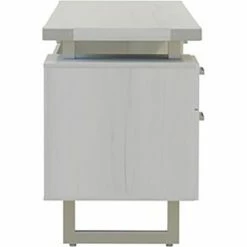 Safco® Mirella Free Standing Credenza, BBB/BF, 20"L x 72"W x 29-1/2"H, White Ash -Outlet Desks & Workstations Store 23073 MRCBF7220WAH Side