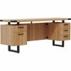 Safco® Mirella Free Standing Credenza, BBB/BF, 20"L x 72"W x 29-1/2"H, Sand Dune