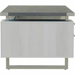 Safco® Mirella Free Standing Desk, BBB/BF, 36"D x 72"W x 29-1/2"H, Stone Gray 9 Safco® Mirella Free Standing Desk, BBB/BF, 36"D x 72"W x 29-1/2"H, Stone Gray -Outlet Desks & Workstations Store 23262 MRDBF7236SGY Side