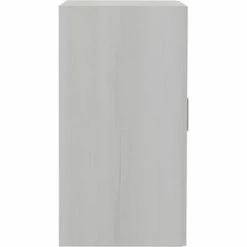 Safco® Mirella Glass Door Display Cabinet, 20"D x 36"W x 38"H, White Ash -Outlet Desks & Workstations Store 23405 MRGDCWAH Side