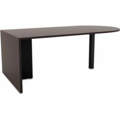 Alera® D Shape Peninsula Desk - 71"W x 35-1/2"D x 29-5/8"H - Espresso - Valencia Series
