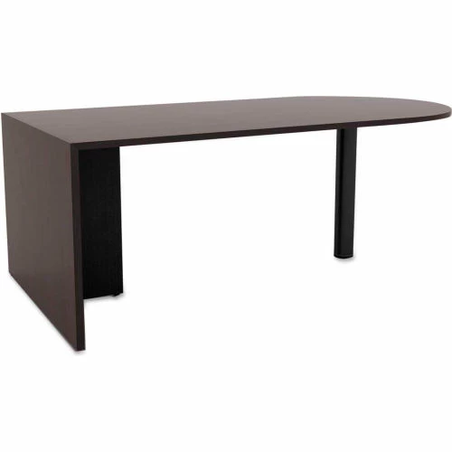 Alera® D Shape Peninsula Desk - 71"W x 35-1/2"D x 29-5/8"H - Espresso - Valencia Series 1 Alera® D Shape Peninsula Desk - 71"W x 35-1/2"D x 29-5/8"H - Espresso - Valencia Series