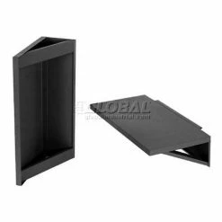 Side Shelf Kit For Global Industrial™ Computer Cabinet, Black, Set of 2 -Outlet Desks & Workstations Store 237368BK 01