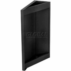 Side Shelf Kit For Global Industrial™ Computer Cabinet, Black, Set of 2 -Outlet Desks & Workstations Store 237368BK 01b