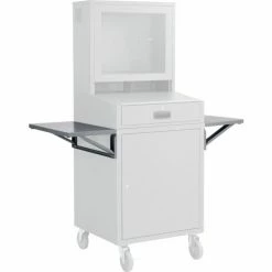 Side Shelf Kit For Global Industrial Computer Cabinet, Dark Gray, Set Of 2 -Outlet Desks & Workstations Store 237368DG 03