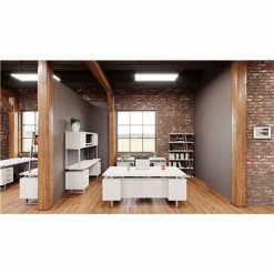 Safco® Mirella 5 Shelf Bookshelf, 13-1/2"D x 36-3/4"W x 67-1/2"H, White Ash -Outlet Desks & Workstations Store 23804 Mirella Lifestyle 26 WAH