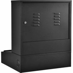 Global Industrial™ Countertop LCD Computer Cabinet, Black -Outlet Desks & Workstations Store 239114BK 06
