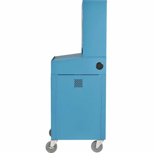 Global Industrial Mobile LCD Computer Cabinet, Blue, Assembled 6 Global Industrial Mobile LCD Computer Cabinet, Blue, Assembled - Image 6