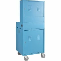 Global Industrial Mobile LCD Computer Cabinet, Blue, Assembled 33 Global Industrial Mobile LCD Computer Cabinet, Blue, Assembled -Outlet Desks & Workstations Store 239115BL 06