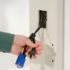 Global Industrial™ 72"H Wall Mount Post - Beige -Outlet Desks & Workstations Store 239128BG 04