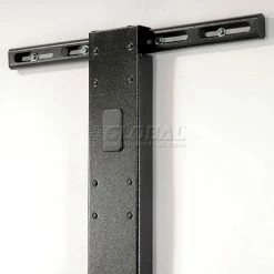 Global Industrial™ 72"H Wall Mount Post - Black -Outlet Desks & Workstations Store 239128BK 02