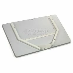 Global Industrial™ 81"H Stationary Floor Mount Orbit Computer Station with VESA Mount, Beige -Outlet Desks & Workstations Store 239130BG 01