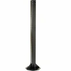 Global Industrial™ Floor Mount Orbit Steel Post, 81"H, Black