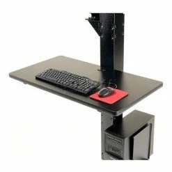 Global Industrial™ Floor Mount Orbit Steel Post, 81"H, Black -Outlet Desks & Workstations Store 239135BK 14