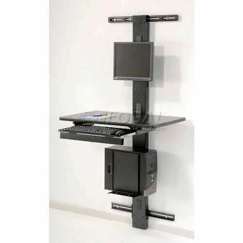 Global Industrial™ 72"H Wall Mount Unit with VESA Mount - Black 14 Global Industrial™ 72"H Wall Mount Unit with VESA Mount - Black - Image 14