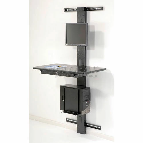 Global Industrial™ 72"H Wall Mount Unit with VESA Mount - Black 15 Global Industrial™ 72"H Wall Mount Unit with VESA Mount - Black - Image 15