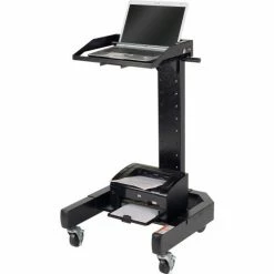 Global Industrial™ Orbit Mobile Laptop Cart, Black