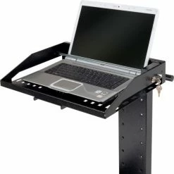 Global Industrial™ Orbit Mobile Laptop Cart, Black -Outlet Desks & Workstations Store 239141BK 02