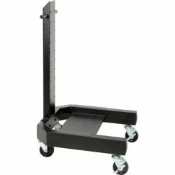 Global Industrial™ 40"H Mobile Post with Caster Base - Black -Outlet Desks & Workstations Store 239146BK 04